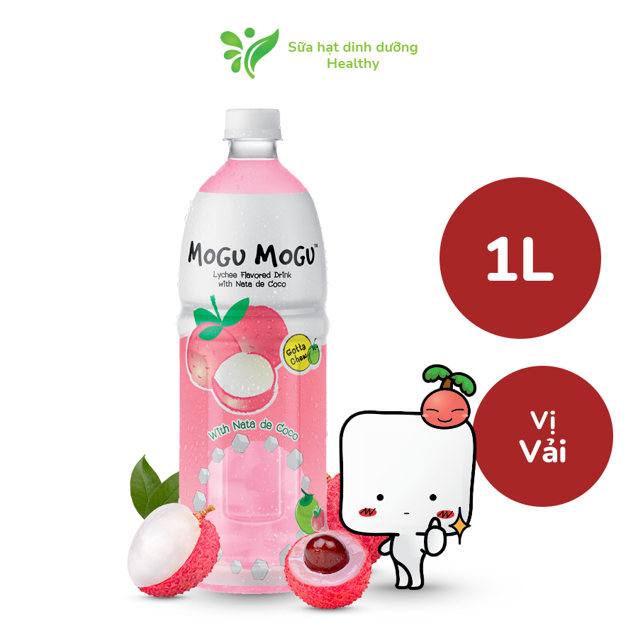 Nước Thạch Dừa Mogu Mogu Thái Lan Các Vị (Chai 1L)