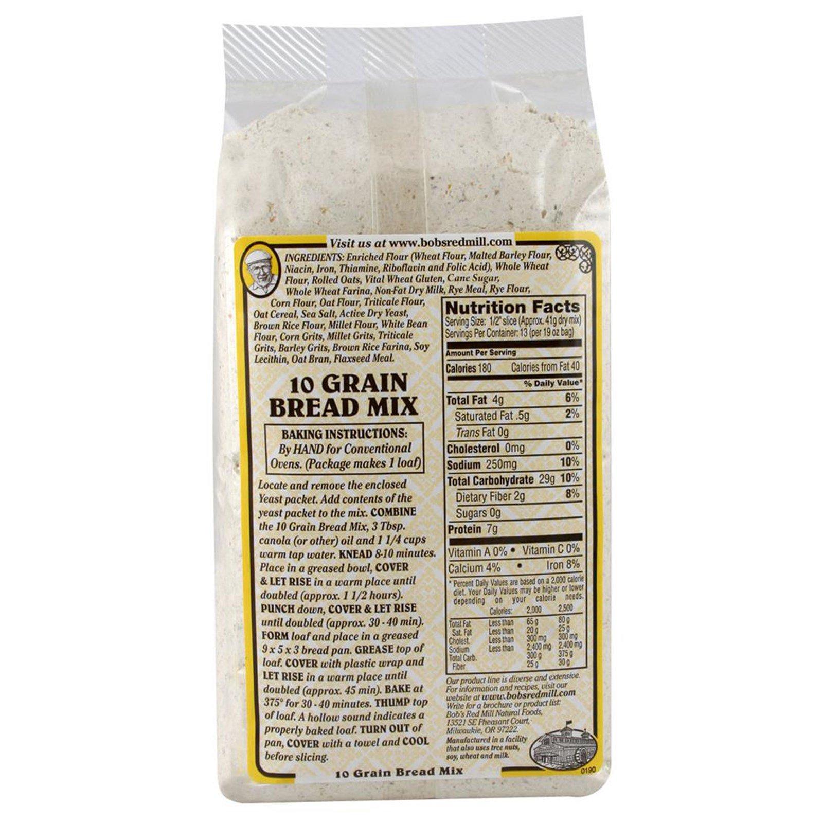 Bột bánh mỳ 10 loại hạt Bob's Red Mill 10 grain bread mix 538g (có sẵn men)