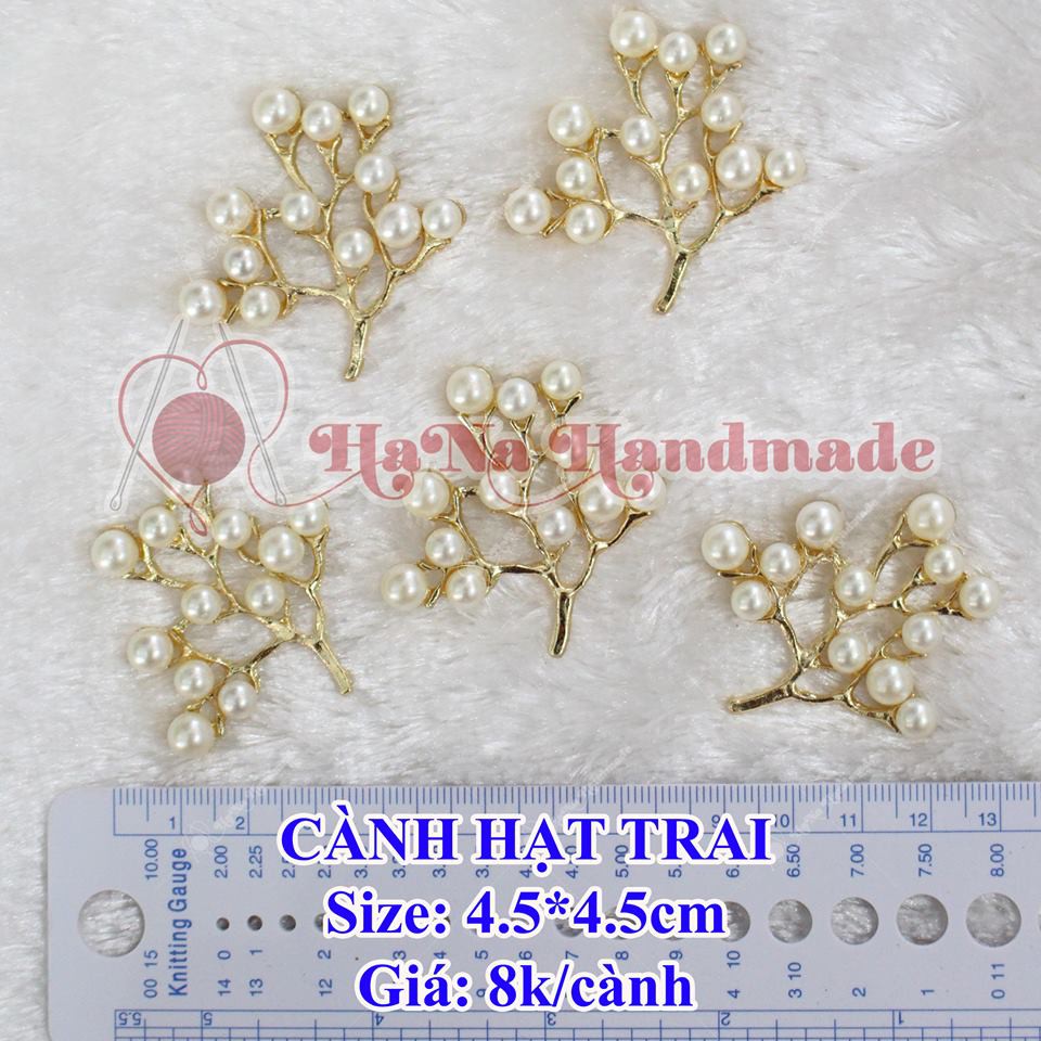Cành Hạt Trai trang trí túi xách