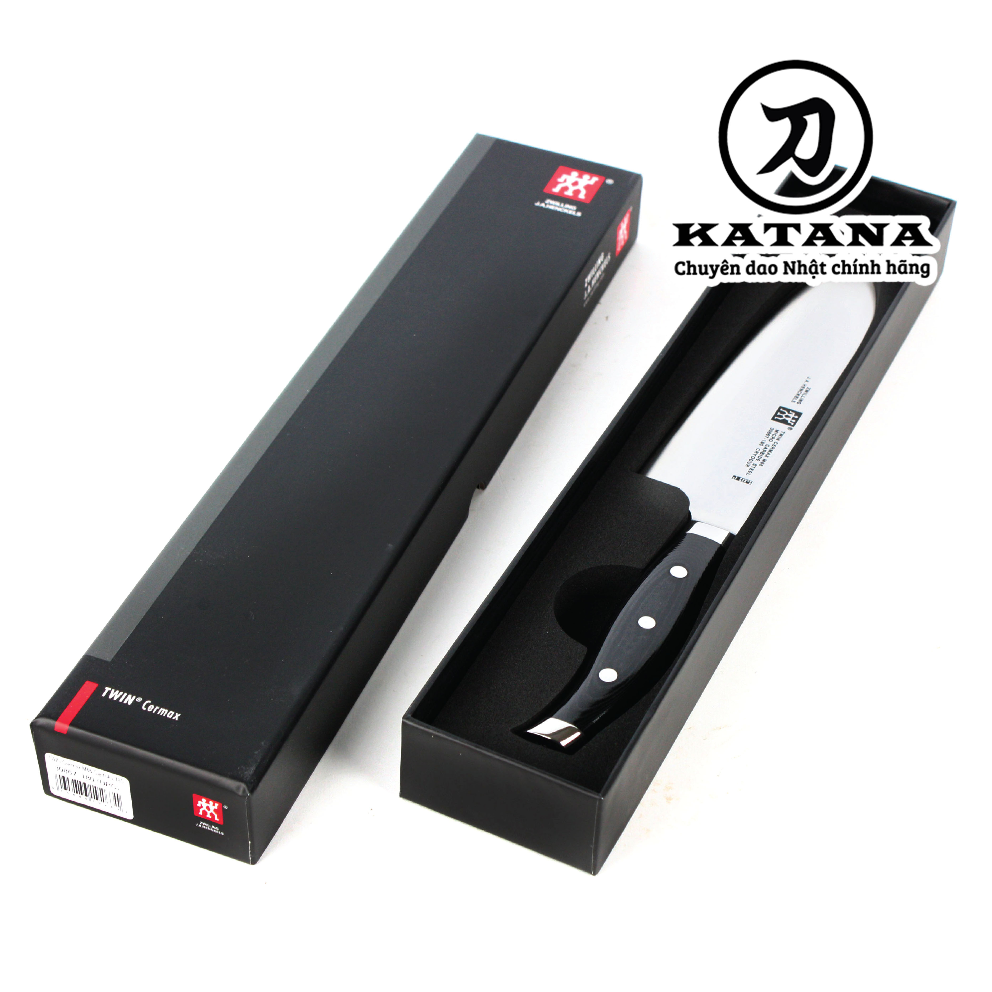 [Trả góp 0%]ZWILLING - Dao Santoku Twin Cermax M66 - 18cm