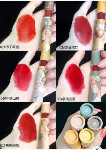[HCM]Set son lì 5 cây Muge leen son kem cao cấp