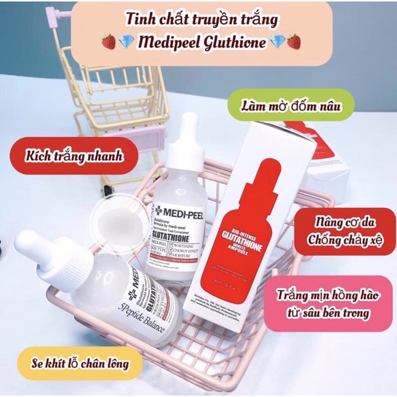 Combo Dưỡng Trắng Da Medi Peel Glutathione