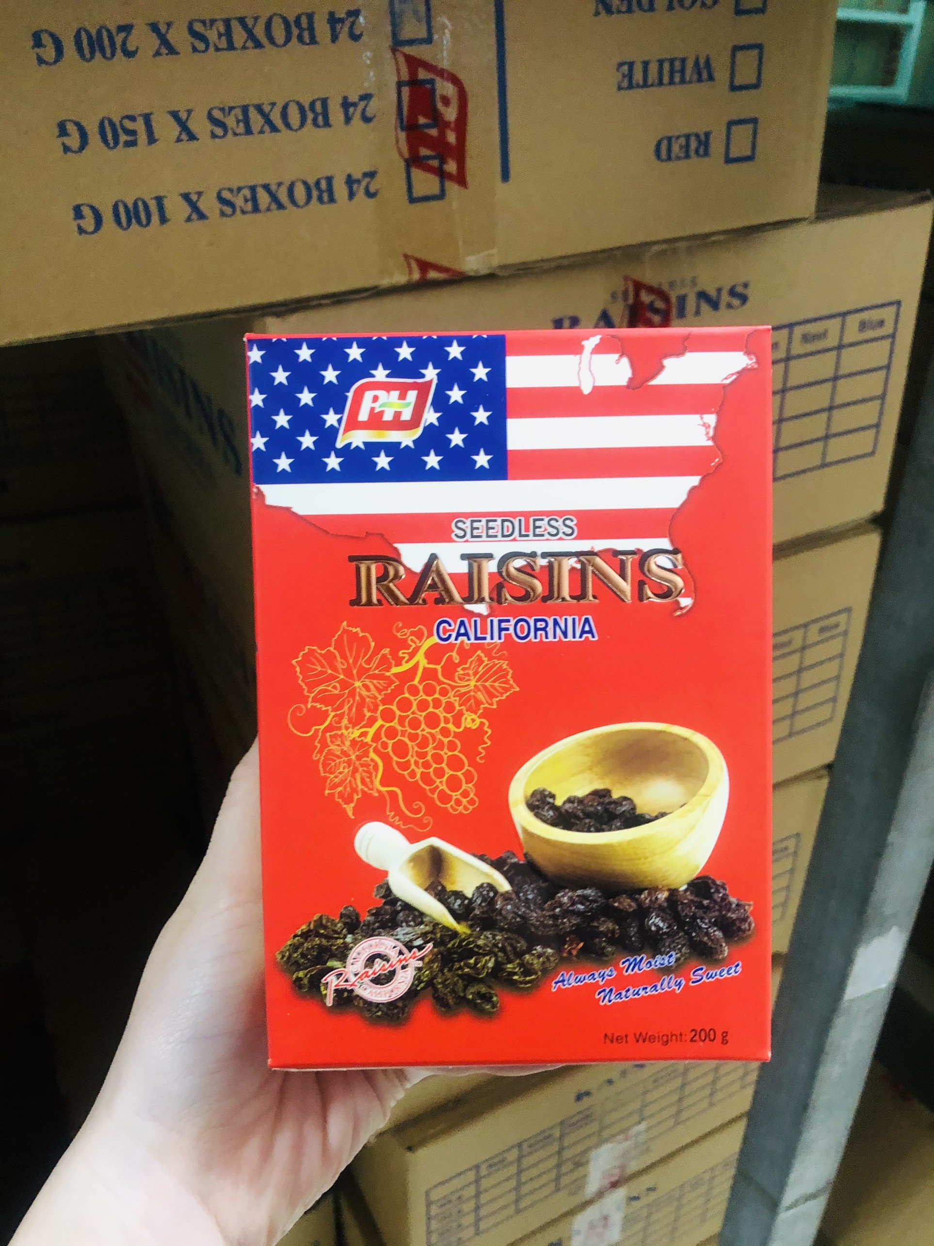 Nho khô đen nhập khẩu Mỹ Raisins 200g