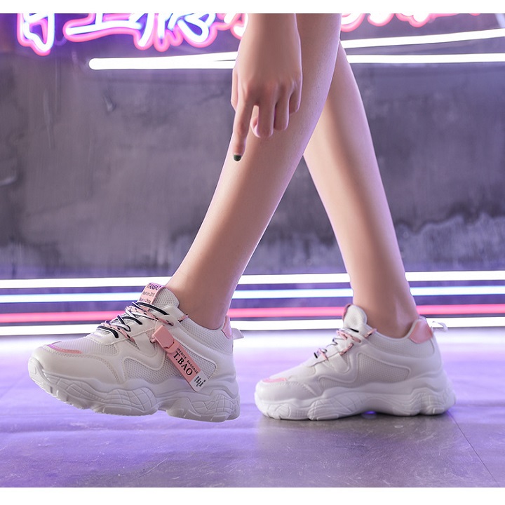 Giày Sneakers Nữ Đế Cao Dế Phối Đồ Thời Trang(TẶNG 1 LỌ TẨY TRẮNG GIÀY)