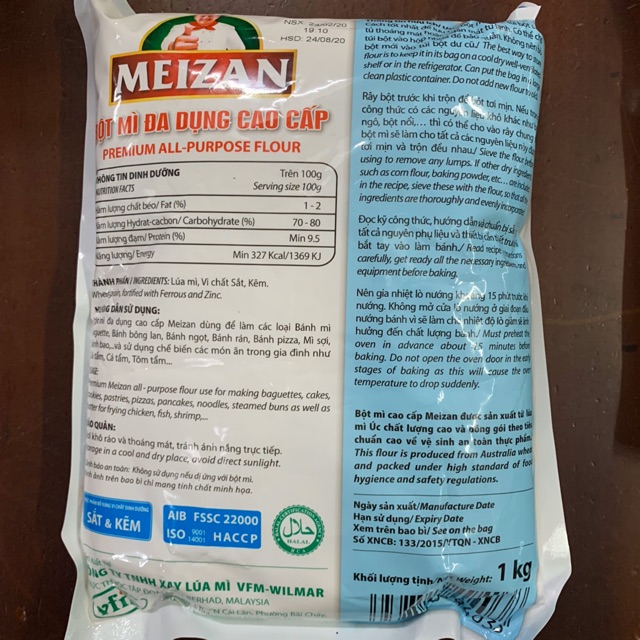 BỘT MÌ ĐA DỤNG CAO CẤP MEIZAN - Số 11