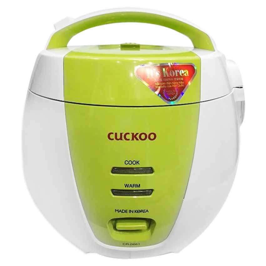 Nồi cơm điện Cuckoo CR-0661 1L (Trắng phối cam)