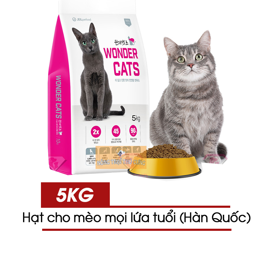 Hạt Cho Mèo Mọi Lứa Tuổi WonderCats (Hàn Quốc) - [Nông Trại Thú Cưng]