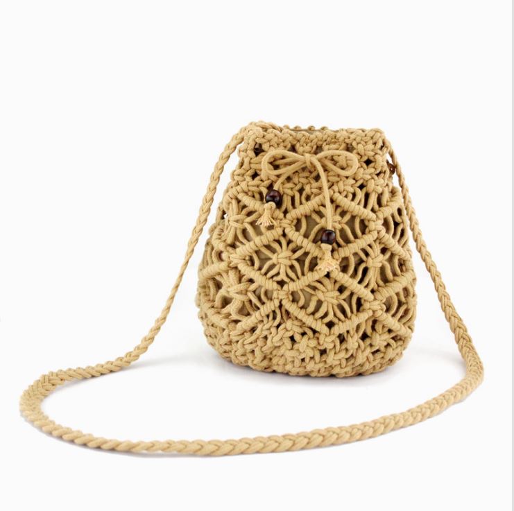 Túi bucket đan dây handmade