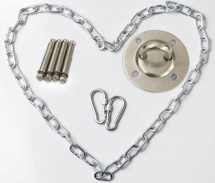 [HCM]Bộ Móc Treo Võng Bằng Thép Không Gỉ Treo Võng Canvas Võng Tập Yoga Có Xích