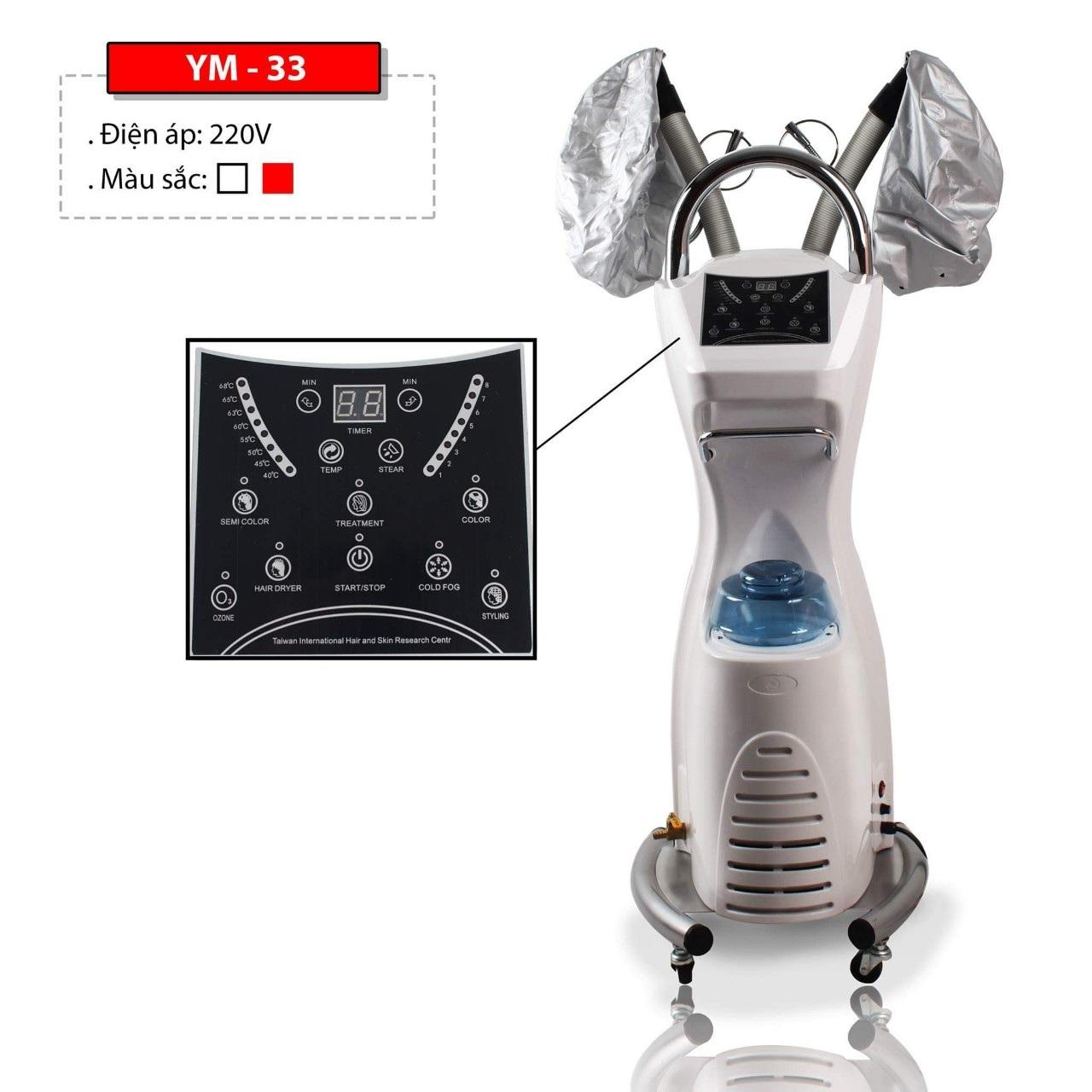 [Trả góp 0%]Máy hấp dầu 2 đầu YM-33 _ Trăng Đỏ