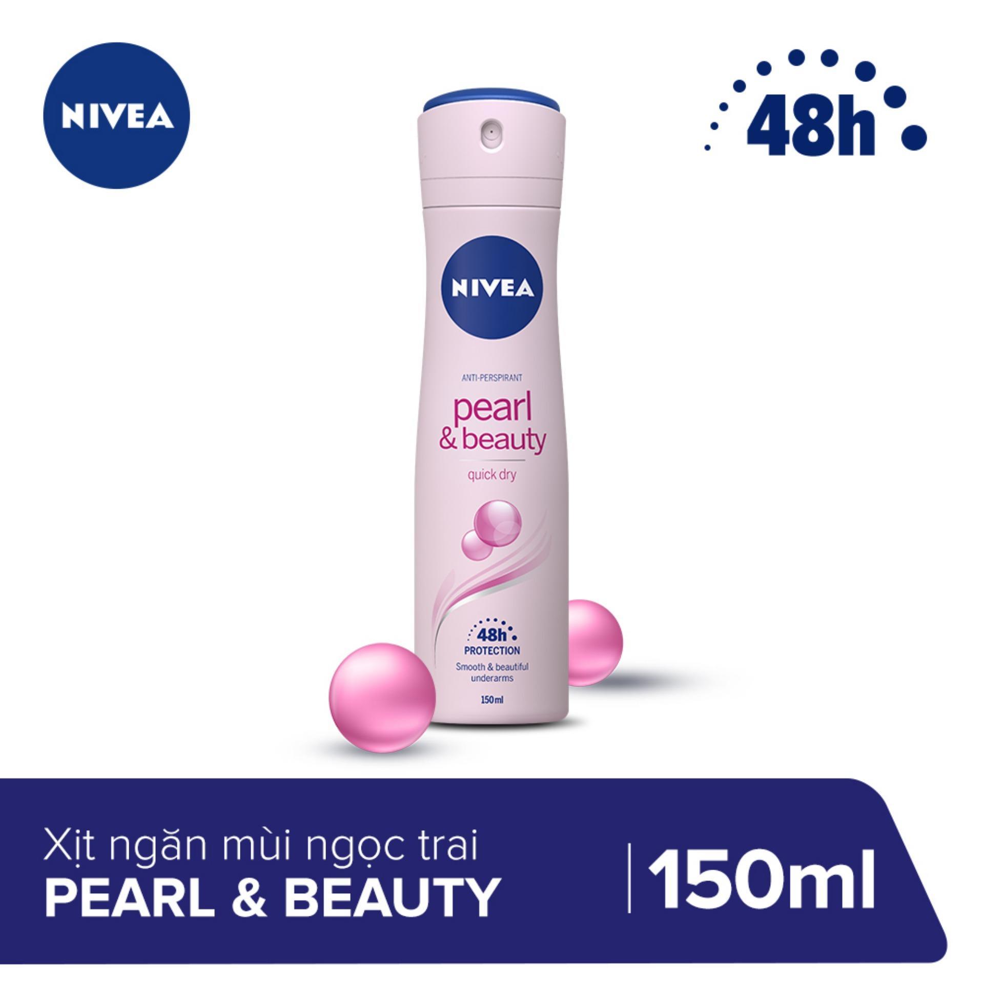 [HCM]Xịt Ngăn Mùi Nữ Ngọc Trai Nivea 150ml