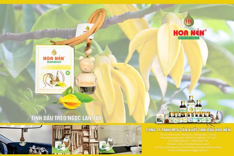 Tinh dầu treo Ngọc Lan Tây - Hoa Nén