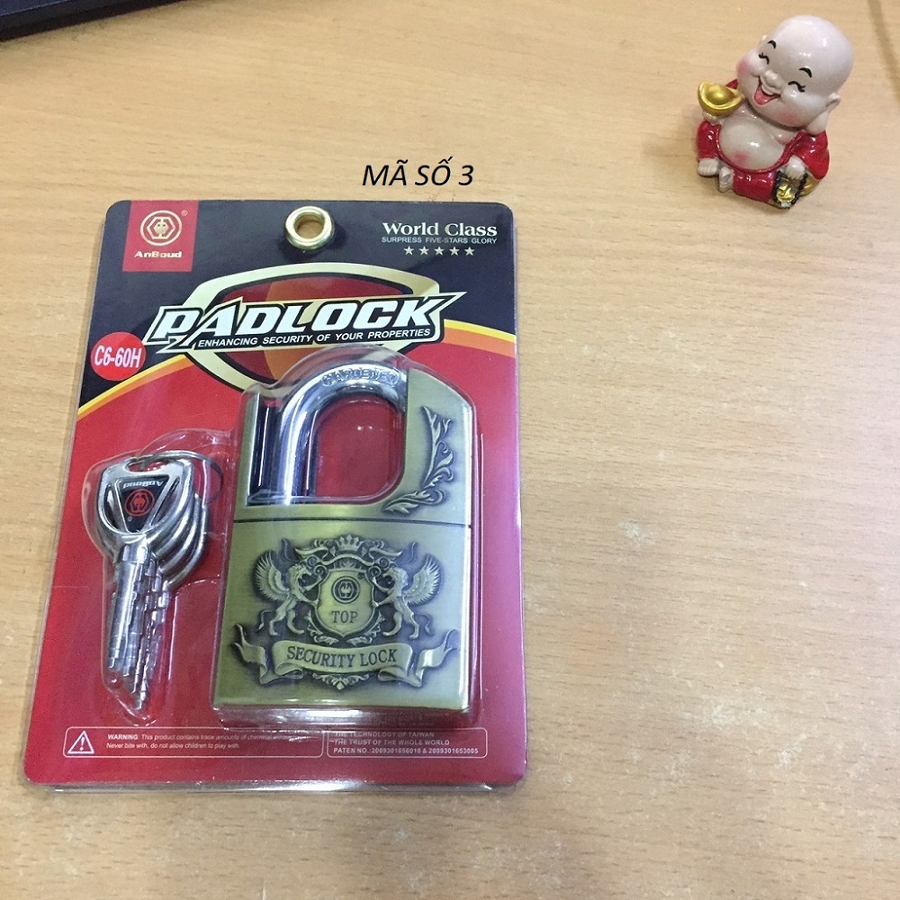 [HCM]Ổ KHÓA CHỐNG CẮT 60MM PADLOCK C6-60H
