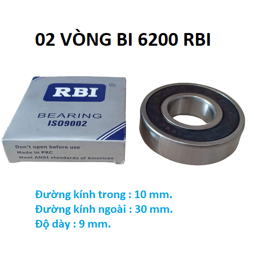 02 vòng bi 6200 RBI chất lượng cao