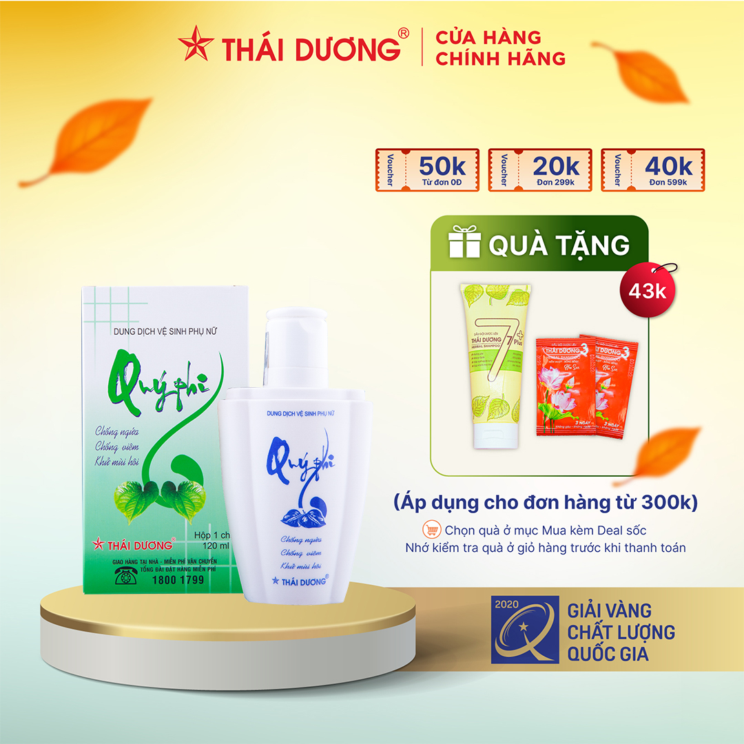 Dung Dịch Vệ Sinh Phụ Nữ Quý Phi Sao Thái Dương 120Ml