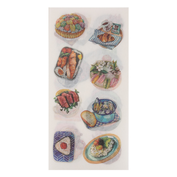 [HCM]Bộ 6 Tấm Sticker Dán Trang Trí - Món Ăn Hấp Dẫn