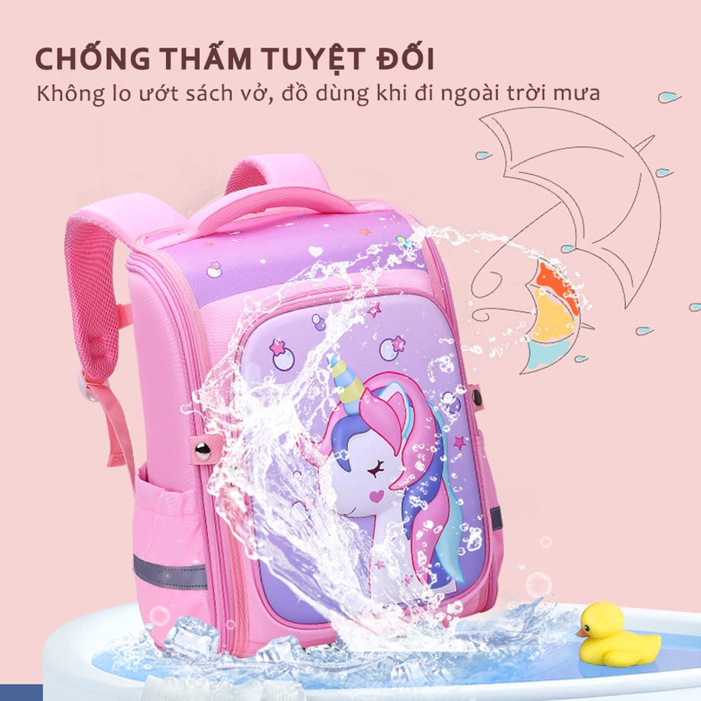 HOÀN TIỀN 15% - Ba Lô Chống Gù Siêu Nhẹ Hình 3D Cho Học Sinh Tiểu Học Cặp Sách Học Sinh Có Phản Quang Cho Bé Gái Bé Trai
