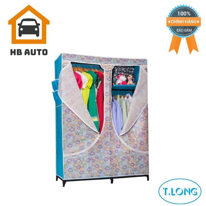 [FreeshipMAX] Tủ Vải Thanh Long 03- TVAI03 có 2 buồng (118x46x158 cm)