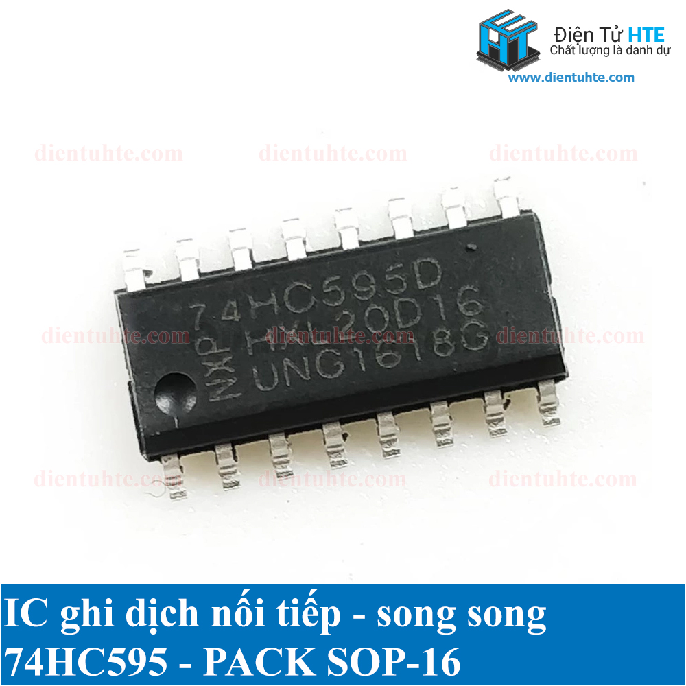 Bộ 4 IC ghi dịch 74HC595 SMD  SOP16
