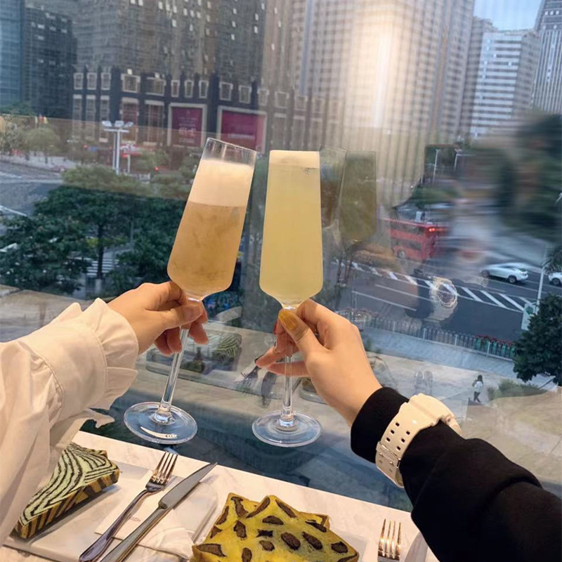 Ly rượu vang, cocktail chất liệu thủy tinh pha lê( set 6 ly)