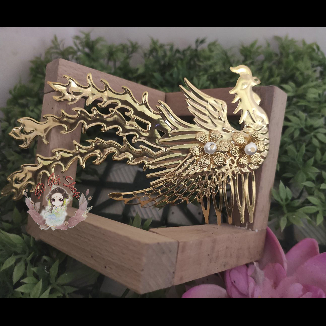 Trâm cài tóc phượng hoàng trang sức cổ trang (1 cái)