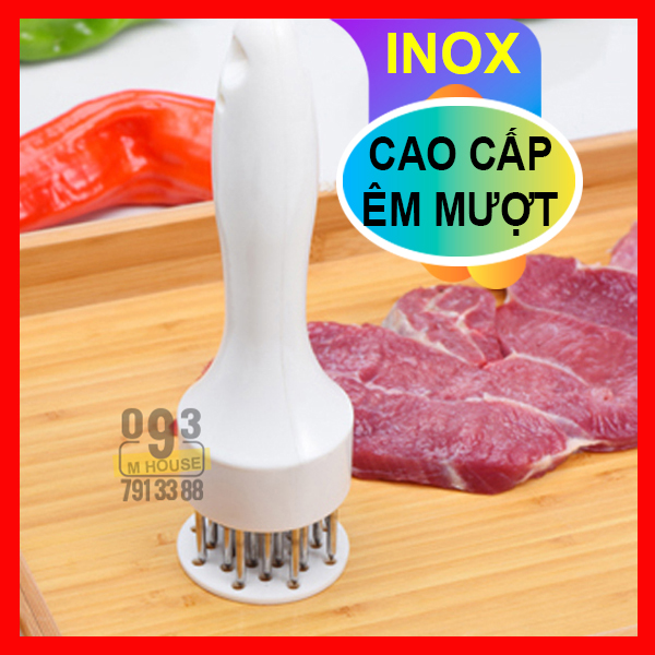 Dụng cụ làm mềm thịt inox phụ kiện băm nhà bếp