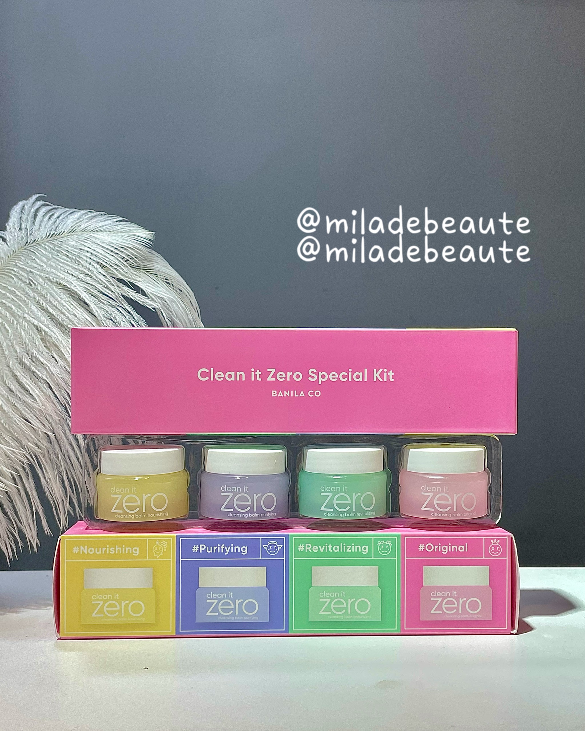 [BANILA CO] Set 4 Sáp Tẩy Trang Clean It Zero Mini