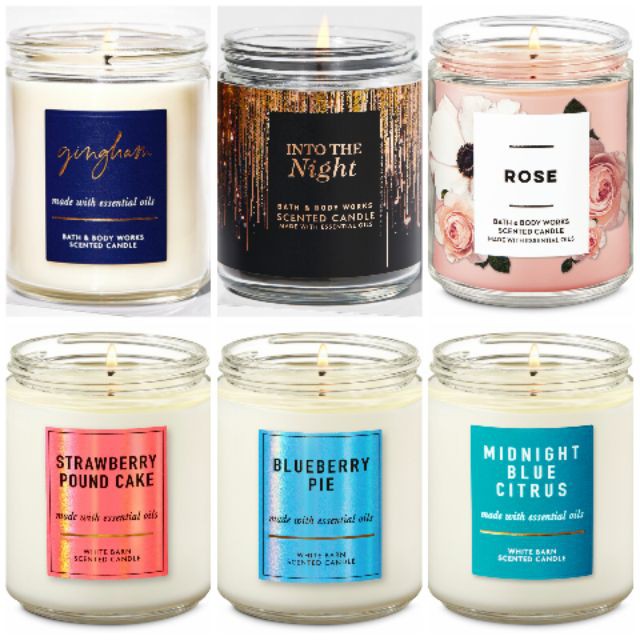 [HCM][Đủ Mùi] Nến Thơm 1 Bấc Bath And Body Works (198g)