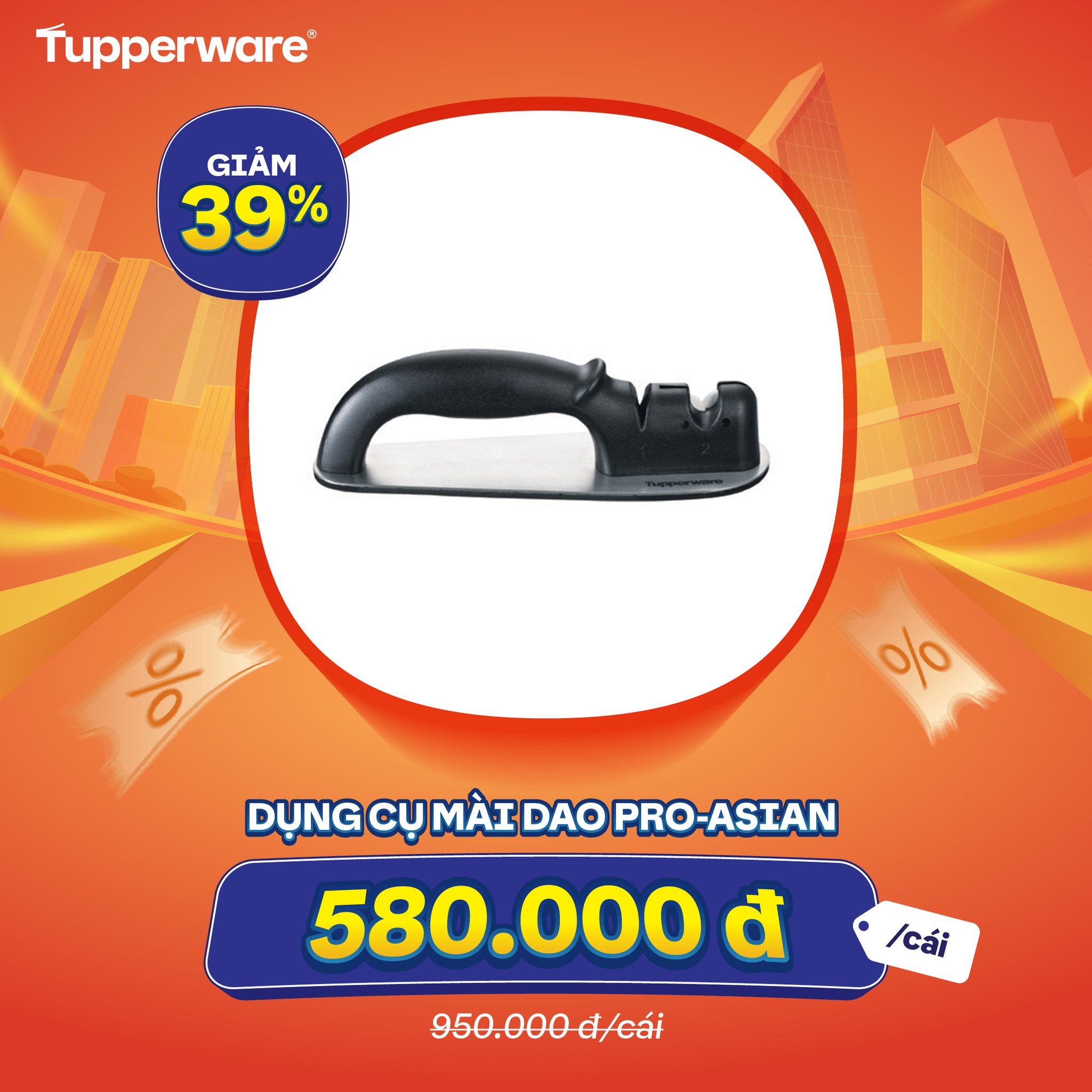 Dụng cụ mài dao Tupperware Pro- Asian