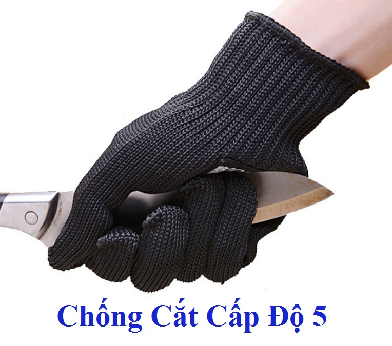 Bộ 2 cái găng tay chống cắt đứt, trầy xước, mài mòn (One Size)