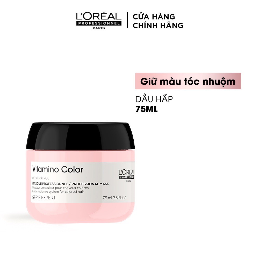 Mặt nạ dành cho tóc nhuộm L'oreal Vitamino Color Mask 75ml