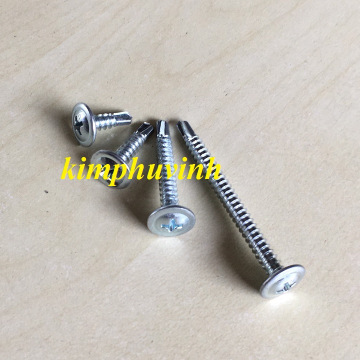 3cm - 100 CON VÍT ĐUÔI CÁ ĐẦU DÙ - VÍT SÀN DÙ 3P
