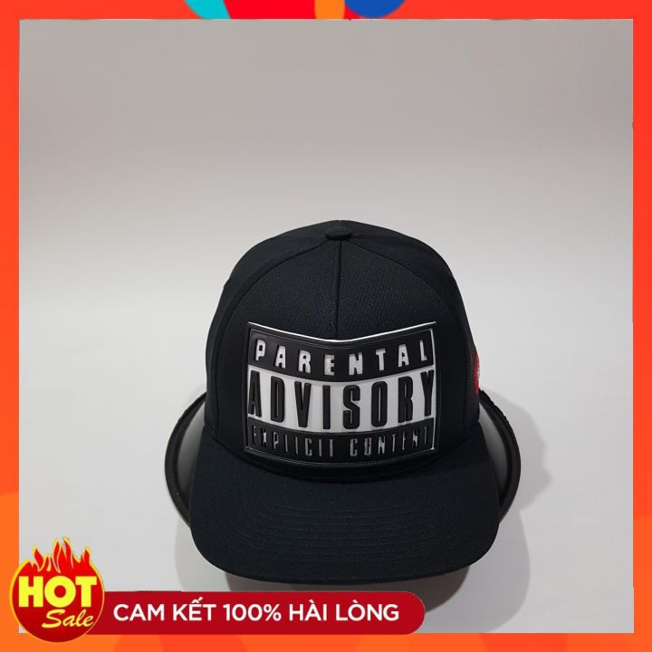 Nón Snapback Advisory Full Đen Logo Trắng- Mũ Lưỡi Trai- Nón Kết