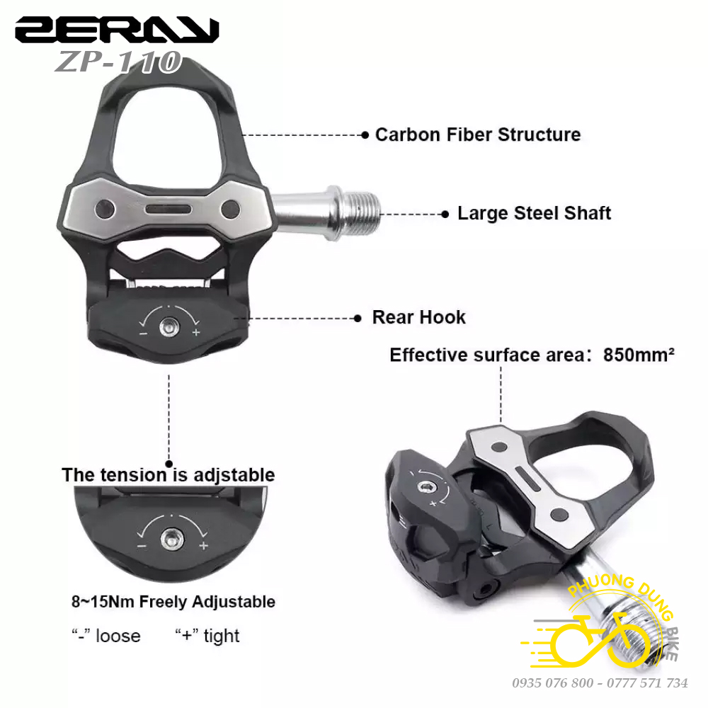 Pedan (pedal) can bike Zeray zp-110-look Road