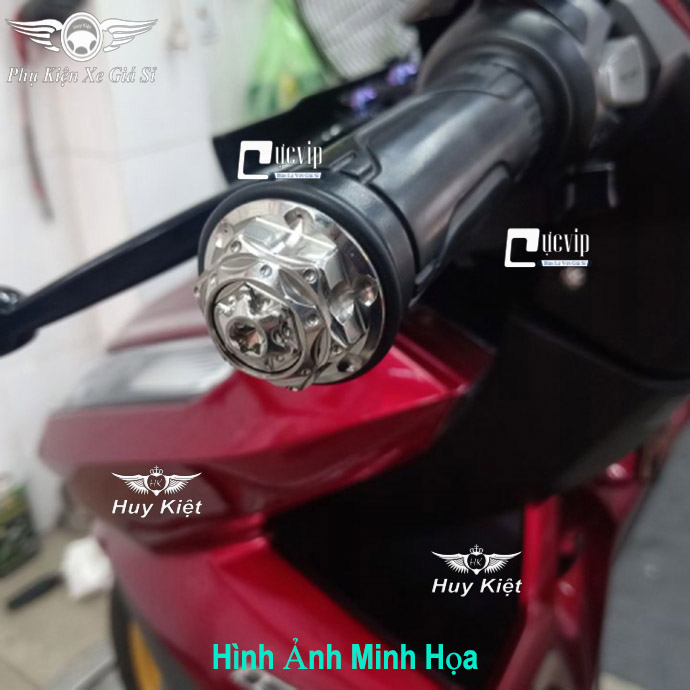 Cặp Gù Tay Lái Kiểu Salaya Hoa Cúc Inox MS3850