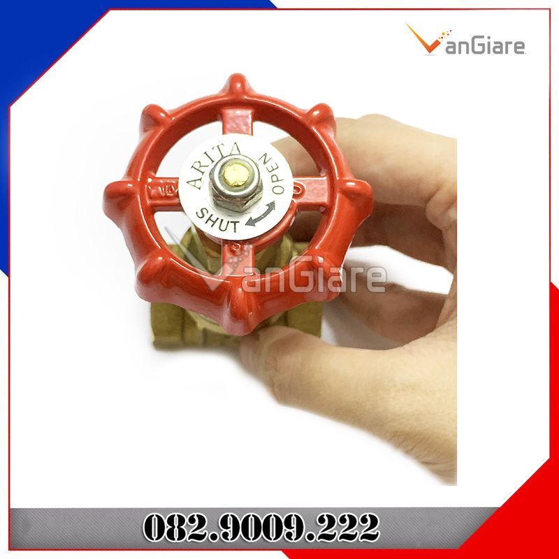 (hàng cao cấp) Van cửa đồng Malaysia - Van khoá nước tay vặn đồng phi 21