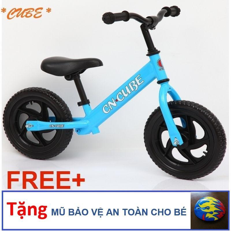 Mua Xe thăng bằng cho bé (xe không bàn đạp) tập đi chơi thể thao - màu xanh dương (tặng kèm mũ bảo hiểm trẻ em dễ thương)