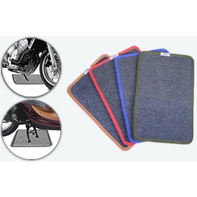 Combo 2 tấm thảm lót chân chống xe tiện lợi