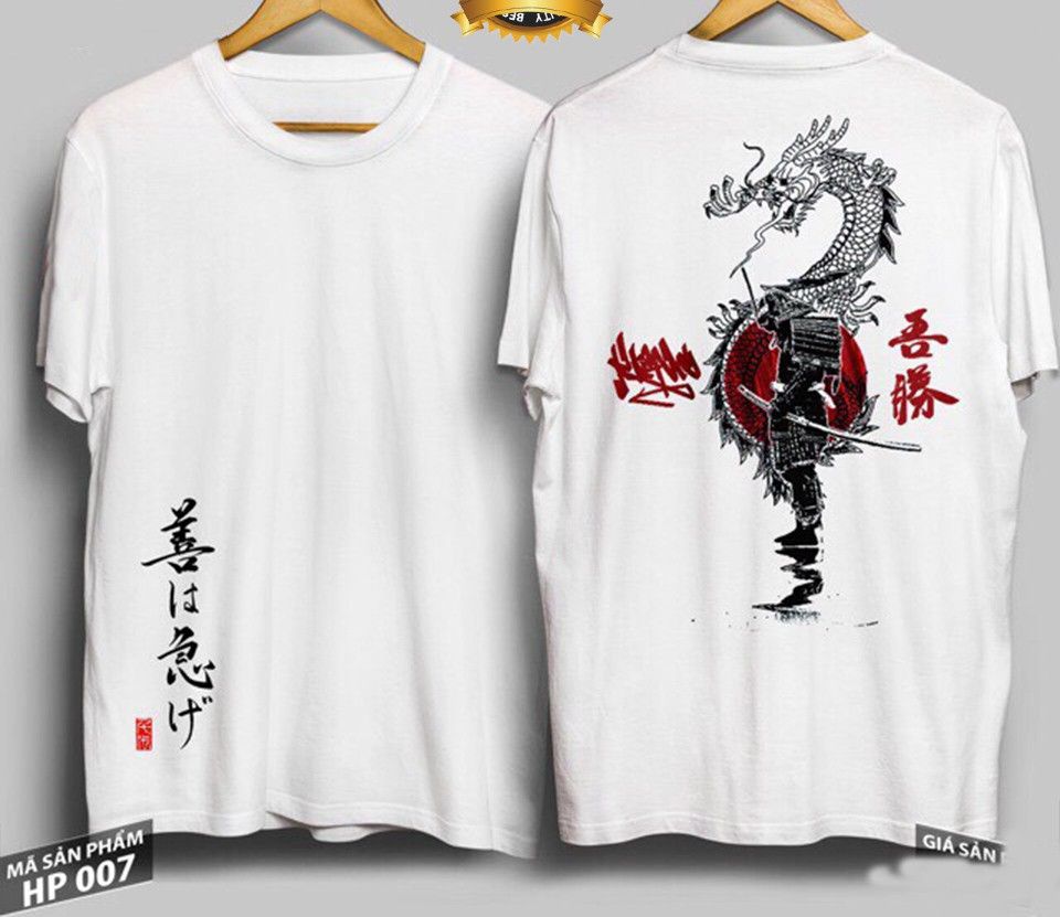 [HCM]Áo Thun Phong Cách Nhật Bản Cực Chất | Áo Chiến Binh Samurai Thư Pháp