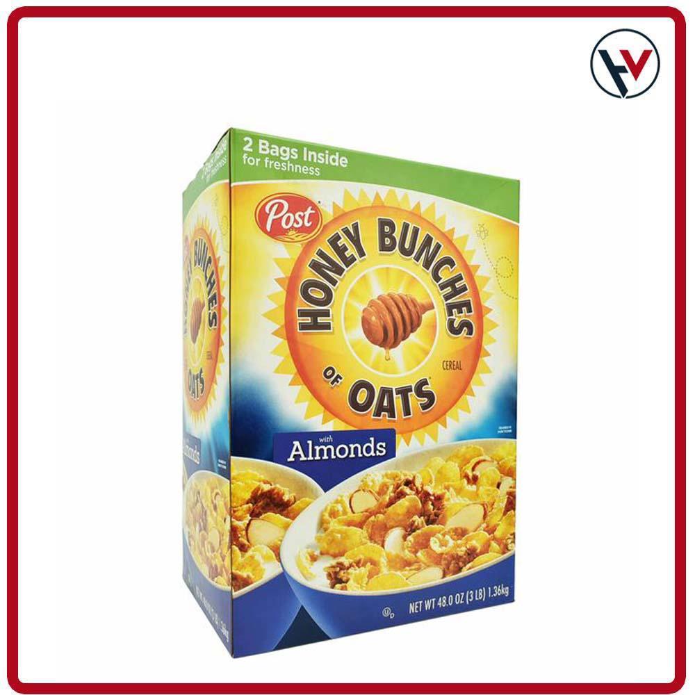 NGŨ CỐC PHỦ MẬT ONG HONEY BUNCHES OATS ALMONDS MỸ  [Date ] |  