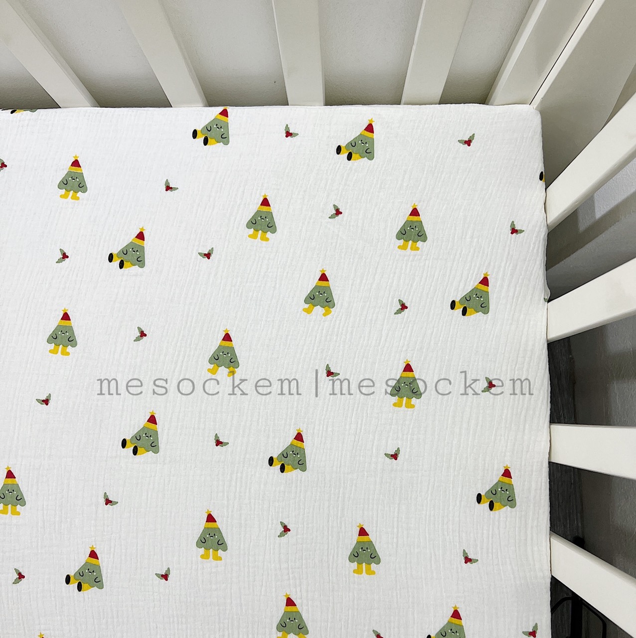 Drap cũi cho bé vải xô muslin