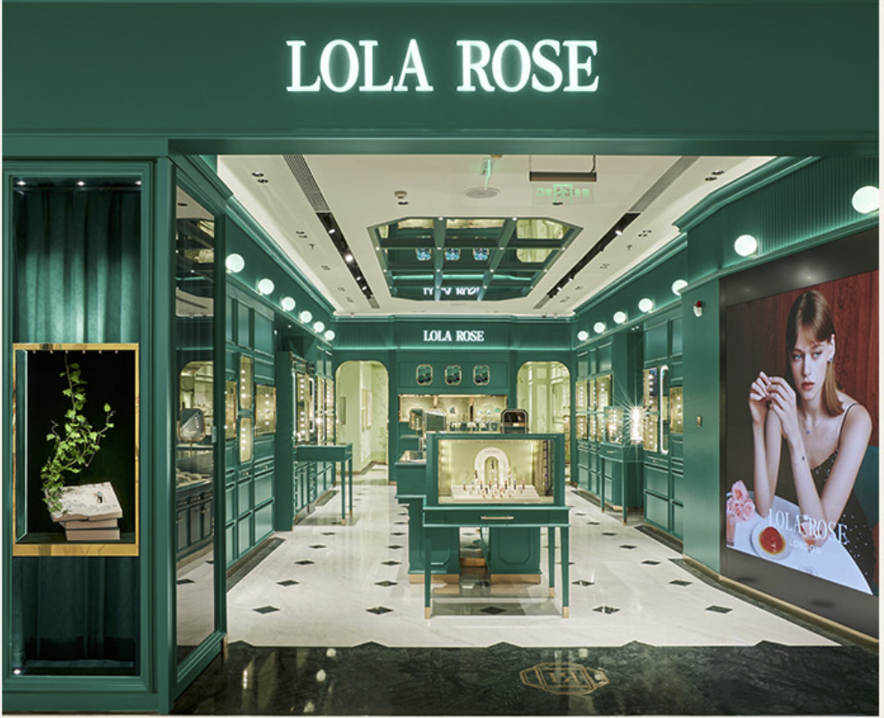 Đồng Hồ Lola Rose mặt tròn xanh