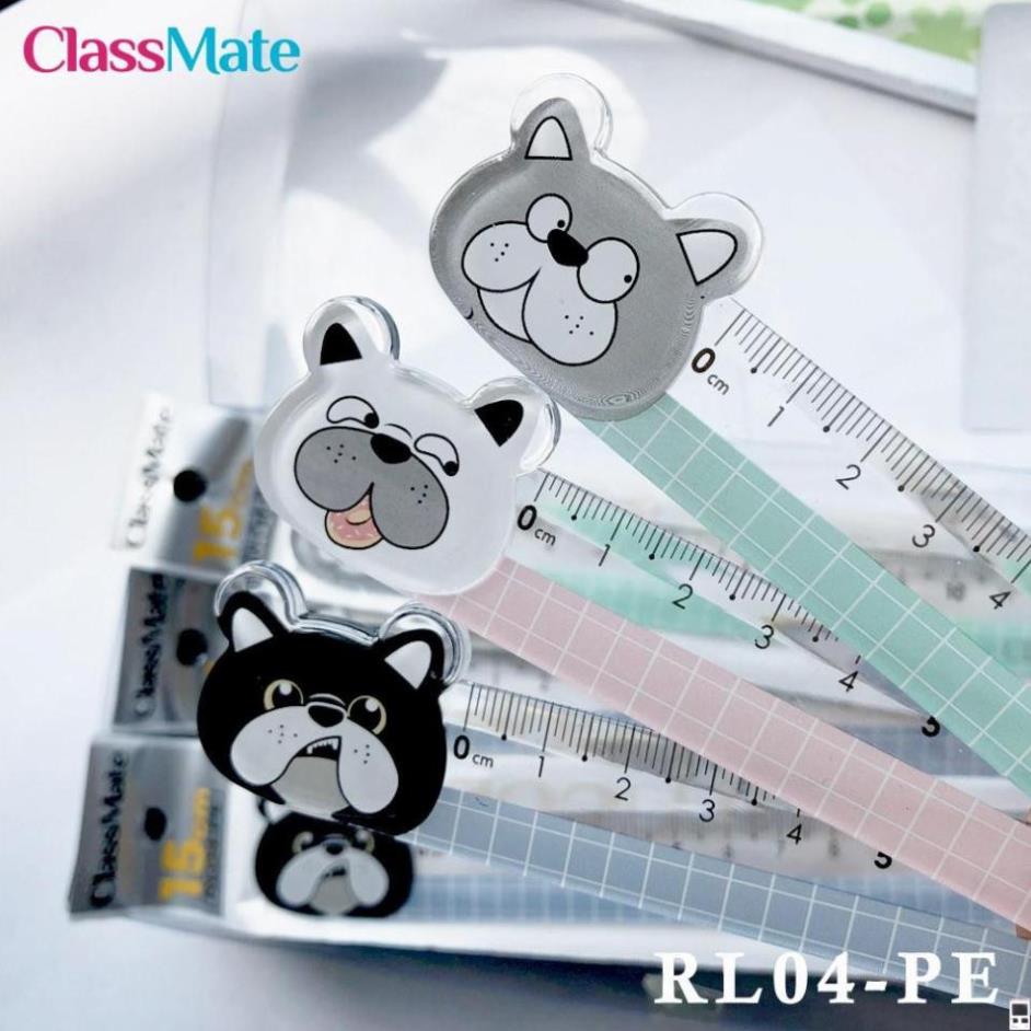 Thước kẻ 15cm pets rl04-pe [đồ dùng học sinh classmate)