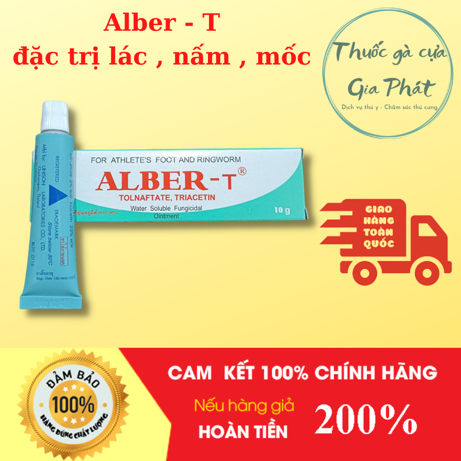 ALBER T - Thuốc gà đá đặc trị hiệu quả ( lác , nấm , mốc ) 1 típ / 10 gram