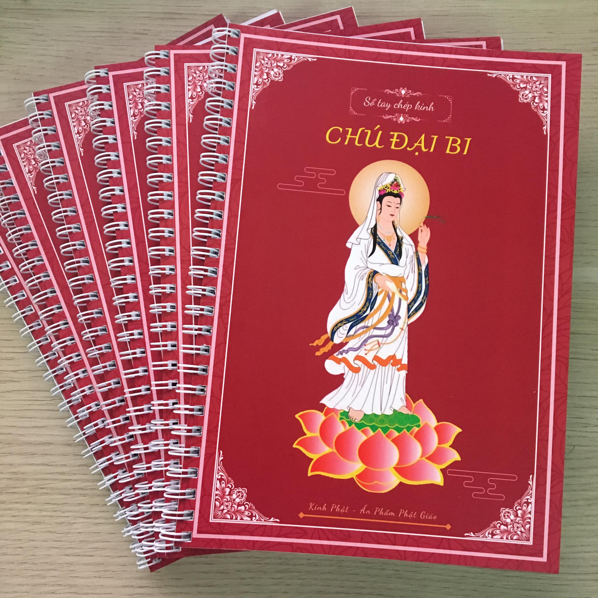 Tặng viết, vở chép kinh chú đại bi chữ mờ a4 cực đẹp, rỏ - chép kinh phật | chép kinh phật | chép kinh chú đại bi tích phước