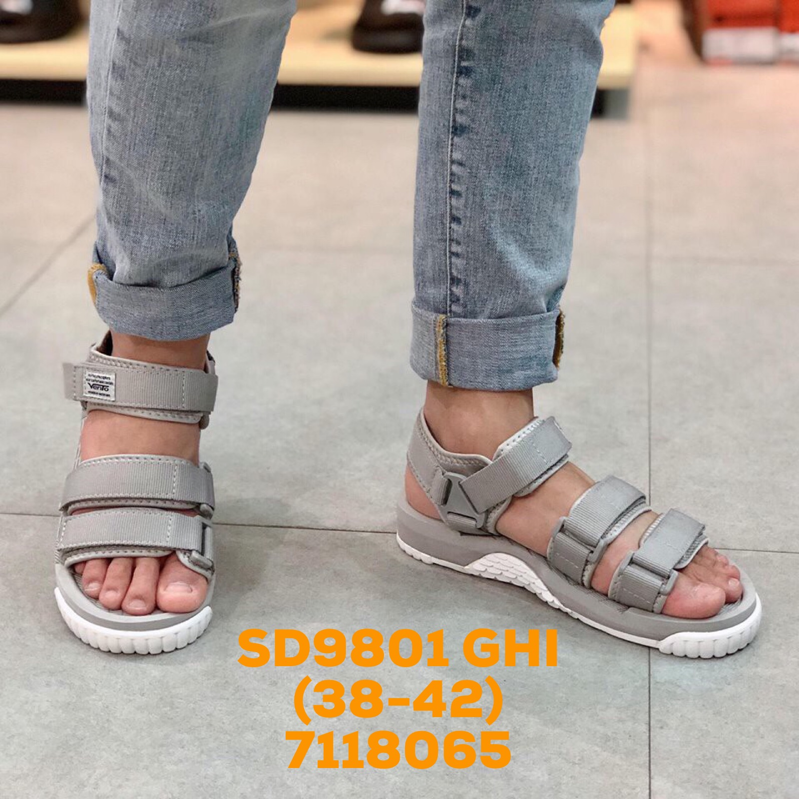 Giày Sandal Vento nữ chính hãng SD9801 BE