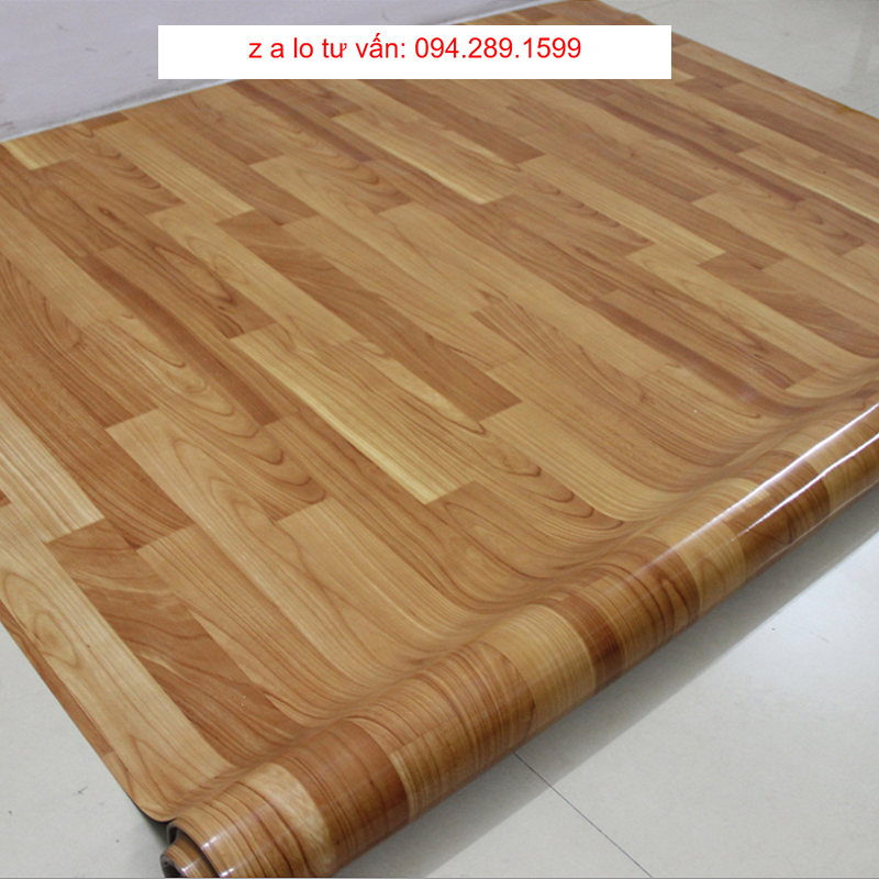 5m2 Simili lót sàn dạng cuộn vân gỗ nhám - thảm nhựa trải sàn giả gỗ pvc chống thấm nước
