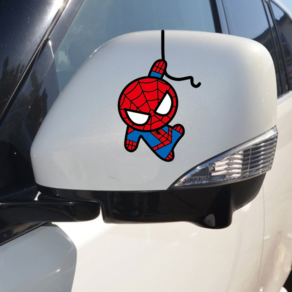 Miếng Dán Hình Người Nhện Marvel Độc Đáo Trang Trí Xe Hơi