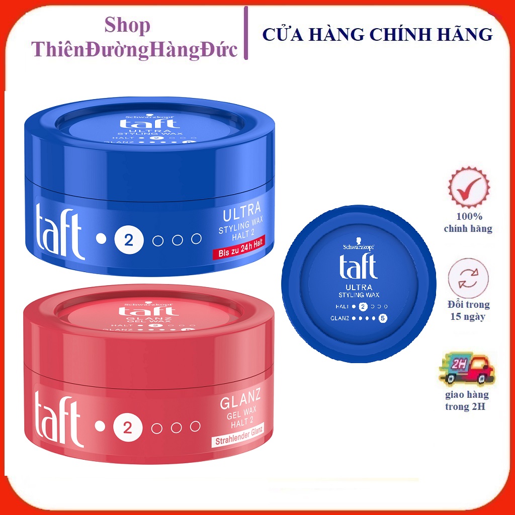 Sáp Gel vuốt tóc tạo mọi kiểu tóc Taft Đức 75ml