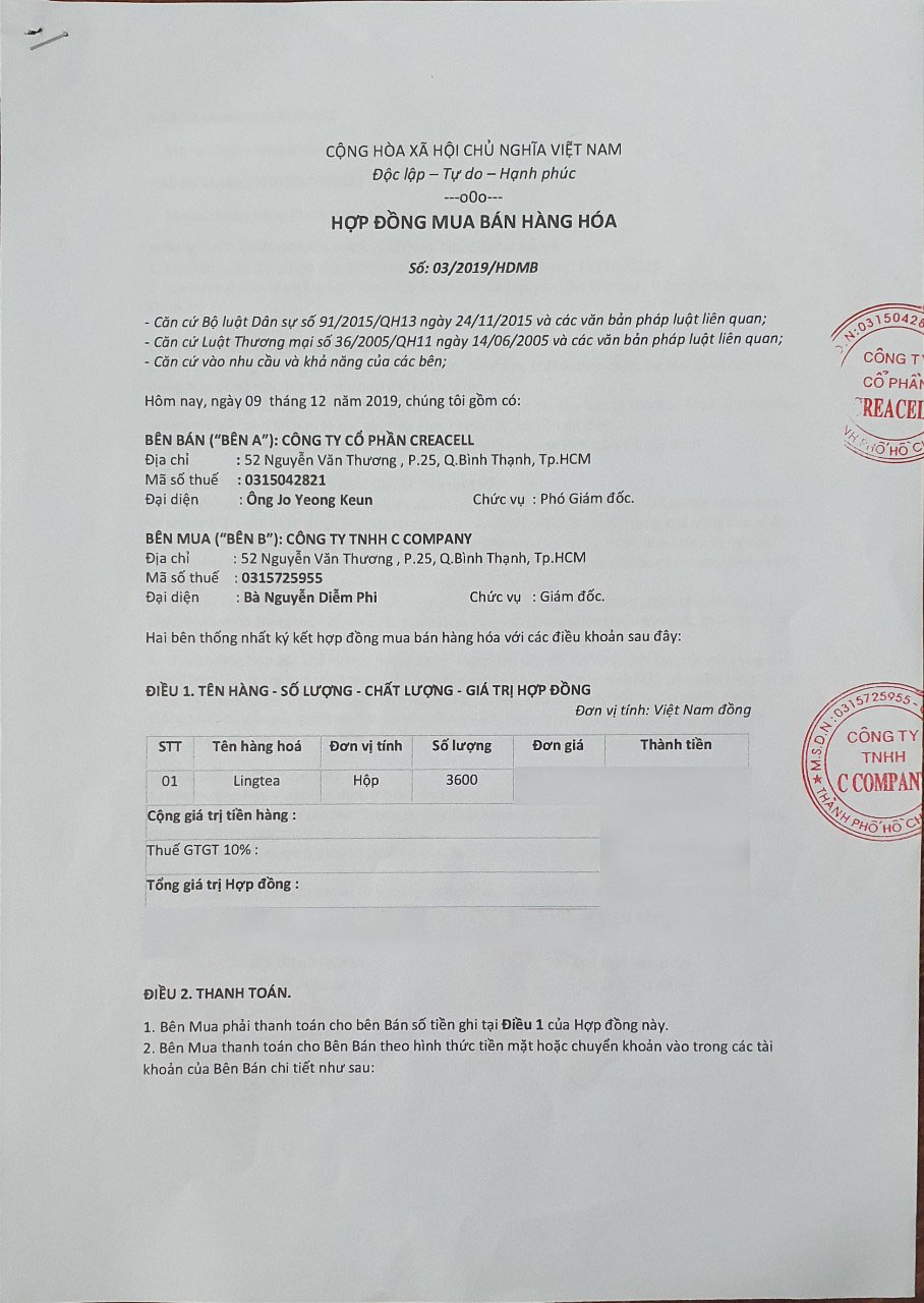 Lingtea 1hộp (10 gói)
